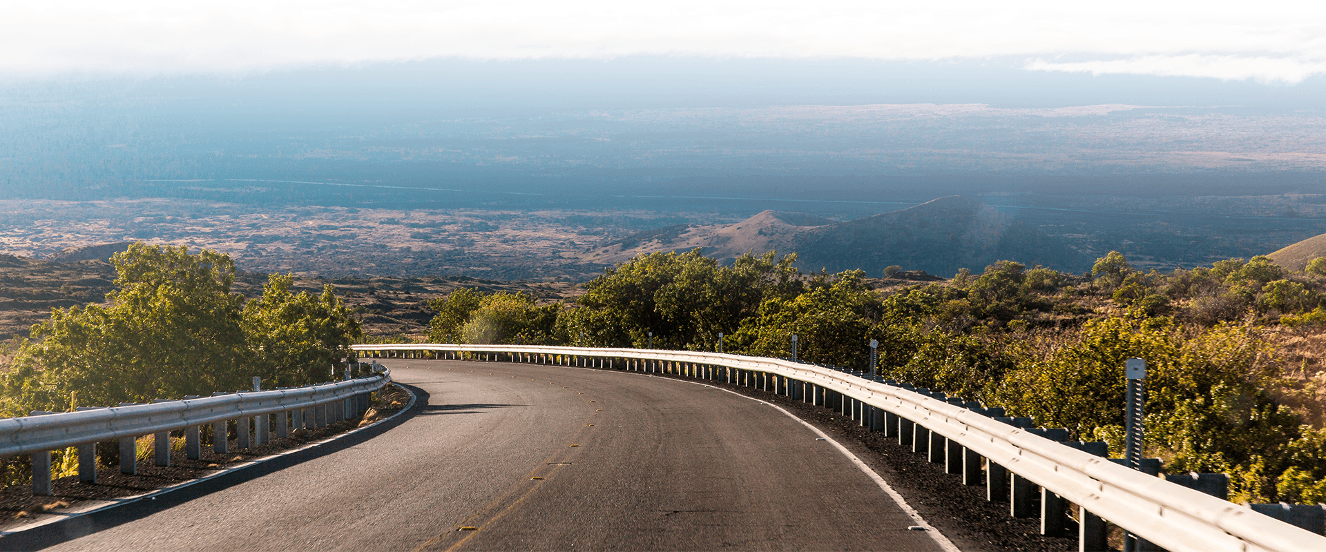 Carretera con vista panorámica